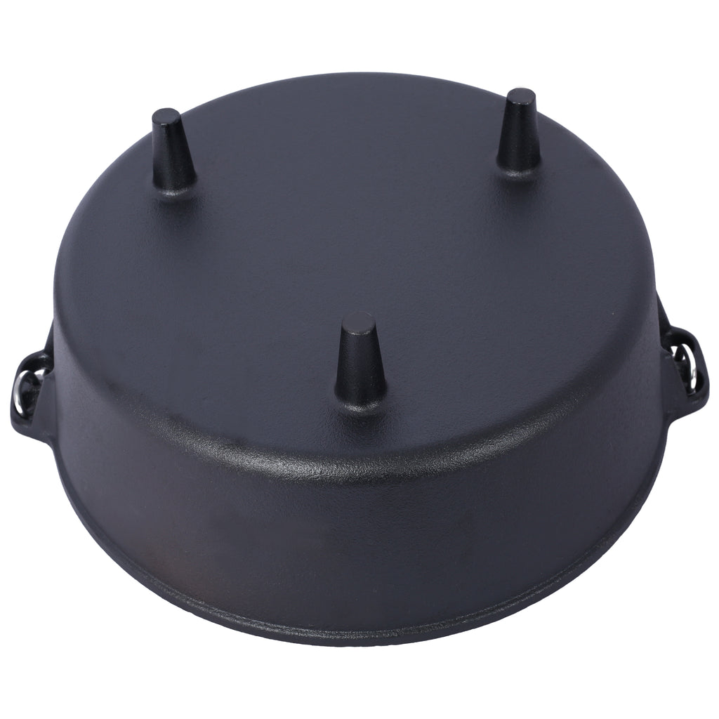 Marmite Fonte 12 Quart avec Couvercle - Camping - BBQ - 11L