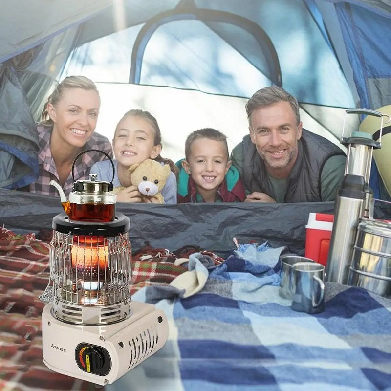 Chauffage Gaz Camping - Réchaud Allumage - Four Gaz - Chauffe-Mains