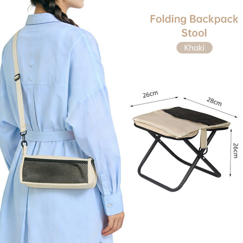 Chaise Pliante Camping Pêche Compacte - Tabouret Train - Mini Banc