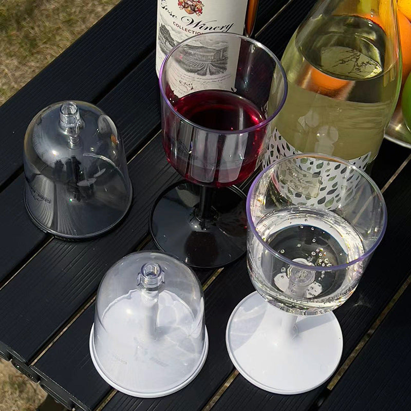 Verre à Vin Camping Incassable - Plastique Détachable - Champagne Portable