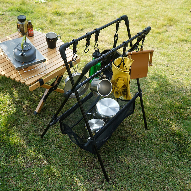 Étagère Pliante Camping - Séchoir Voiture - Filet Séchage - Rangement