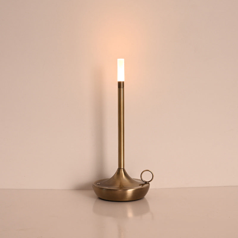 Base Lampe Table Métal Fer - Accessoire Rechargeable - Pied Lampe