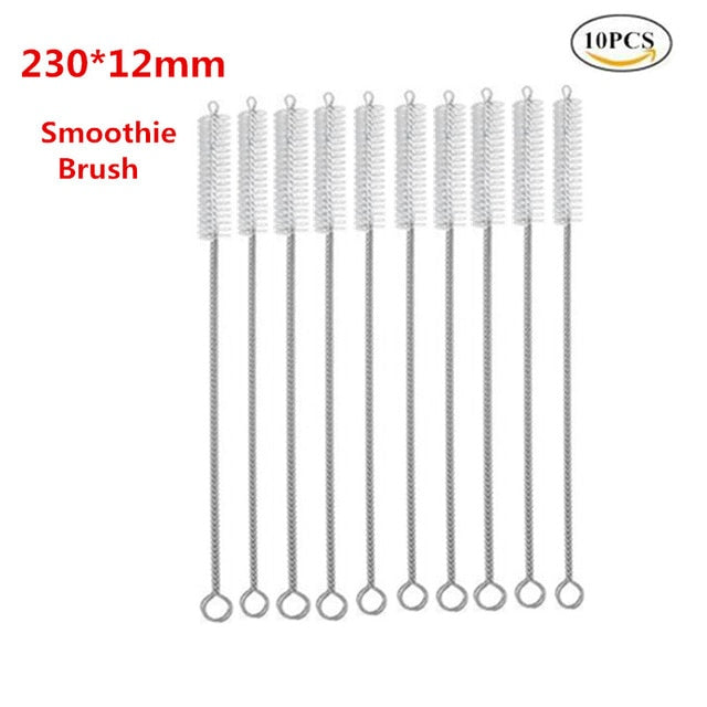 Pailles Bambou Réutilisables 100pcs 21.5cm - Écologique - Carbonisées Smoothie
