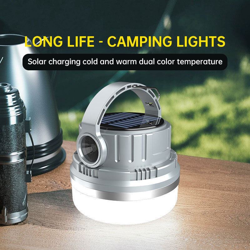Ampoule Camping Solaire Rechargeable - LED - Maison Urgence