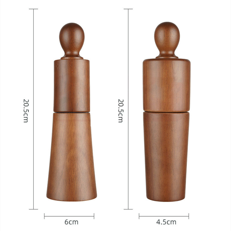 Moulin Poivre Bois Manuel - Céramique - Sel Poivre - Set Cuisine - Nouveau Design