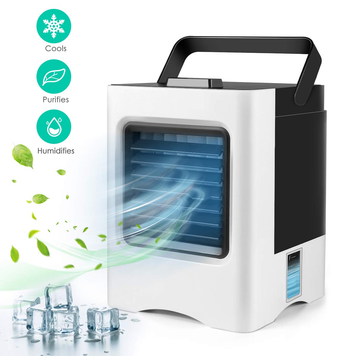 Climatiseur Portable 4-en-1 - Mini Refroidisseur Air USB - Humidificateur