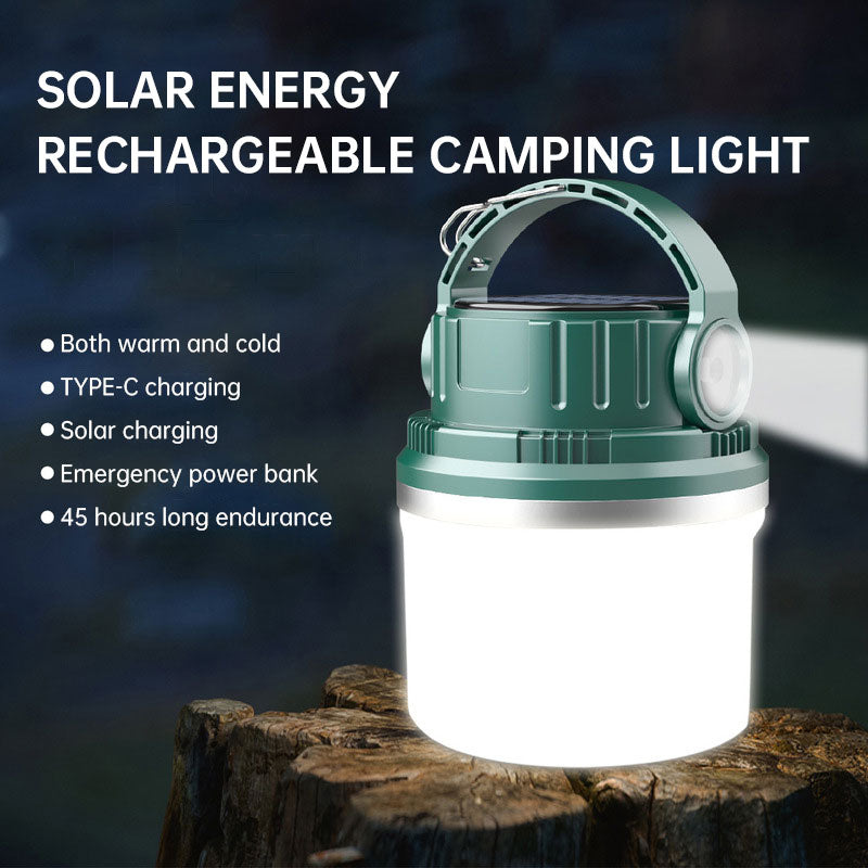 Ampoule Camping Solaire Rechargeable - LED - Maison Urgence