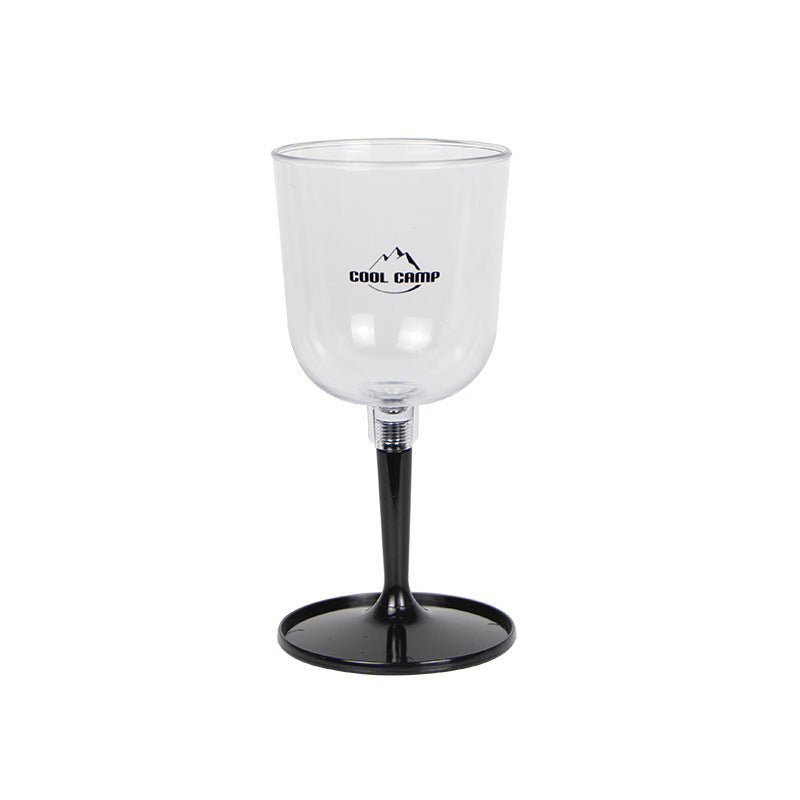 Verre à Vin Camping Incassable - Plastique Détachable - Champagne Portable
