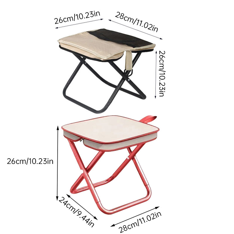 Chaise Pliante Camping Pêche Compacte - Tabouret Train - Mini Banc