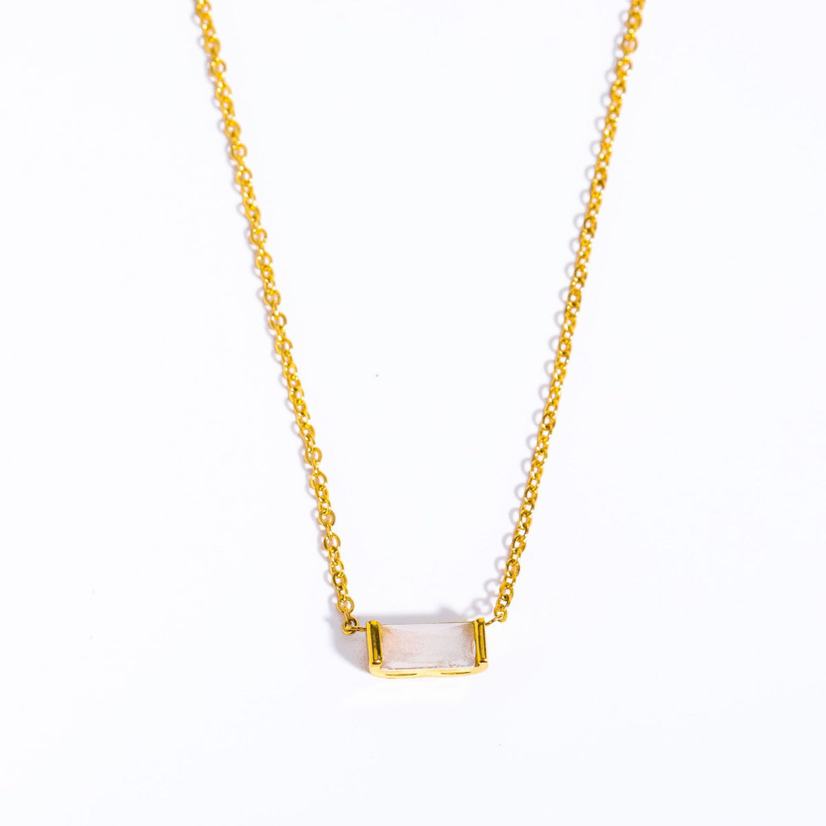 Collier avec pierre de naissance en zircon – 12 mois au choix