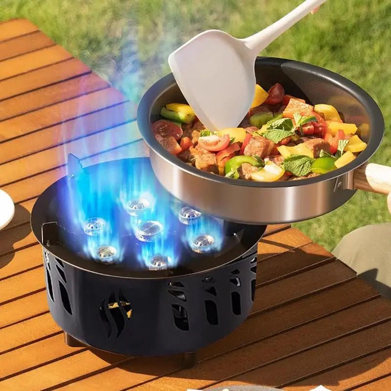 Réchaud Gaz 7 Cœurs Puissant - Cassette Portable - Sac - Camping