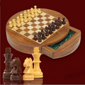 Jeu Échecs Magnétique Bois - Plateau Pliant - Voyage