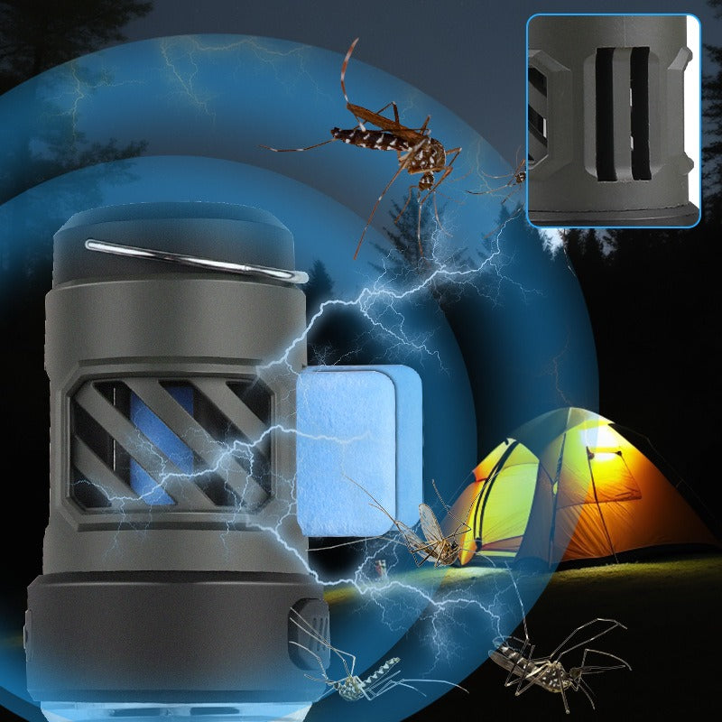 Lampe Camping LED Anti-Moustiques - Trépied - Multifonction - Rechargeable