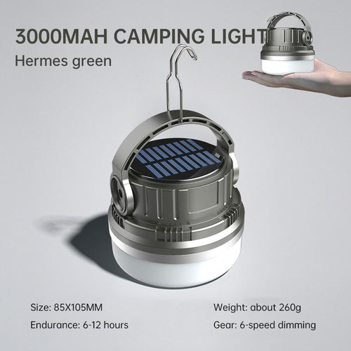 Ampoule Camping Solaire Rechargeable - LED - Maison Urgence