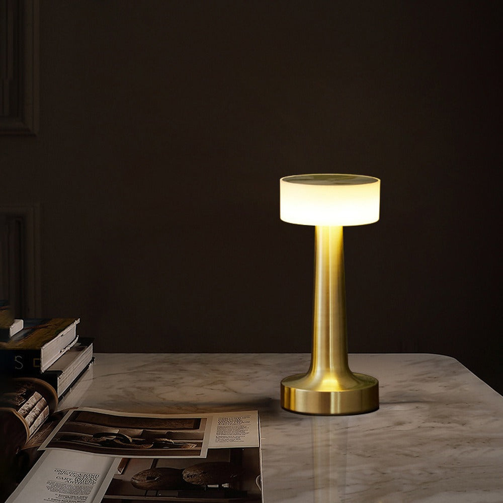 Lampe Table Bar Rétro Tactile LED Rechargeable Sans Fil - Restaurant Café Chambre