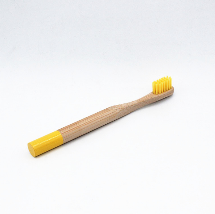 Brosse à Dents Bambou Naturel Biodégradable - Écologique - 5 Couleurs - Étui Voyage