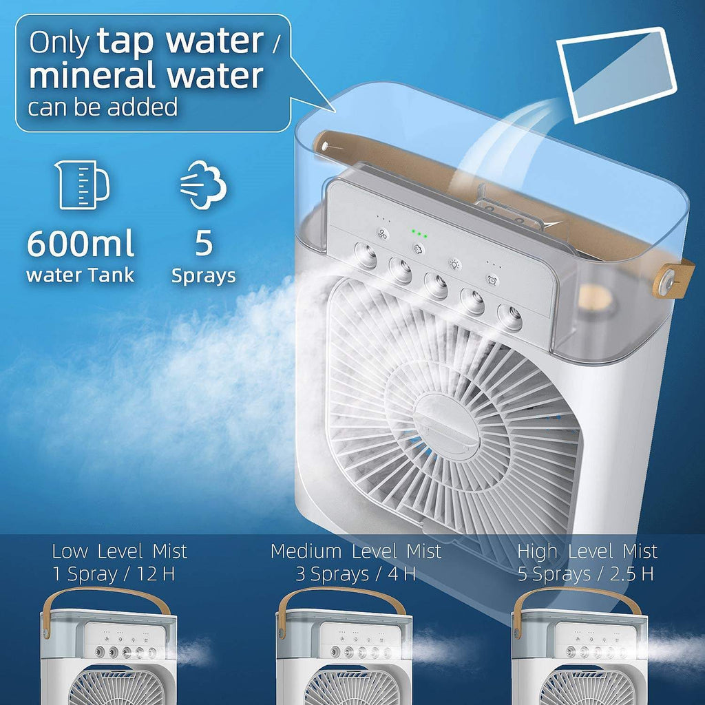Ventilateur Brumisateur Bureau - Refroidisseur Air - Spray - USB