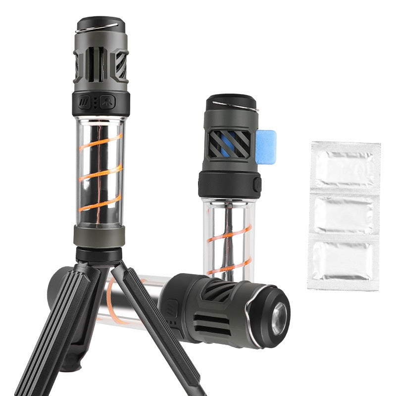 Lampe Camping LED Anti-Moustiques - Trépied - Multifonction - Rechargeable