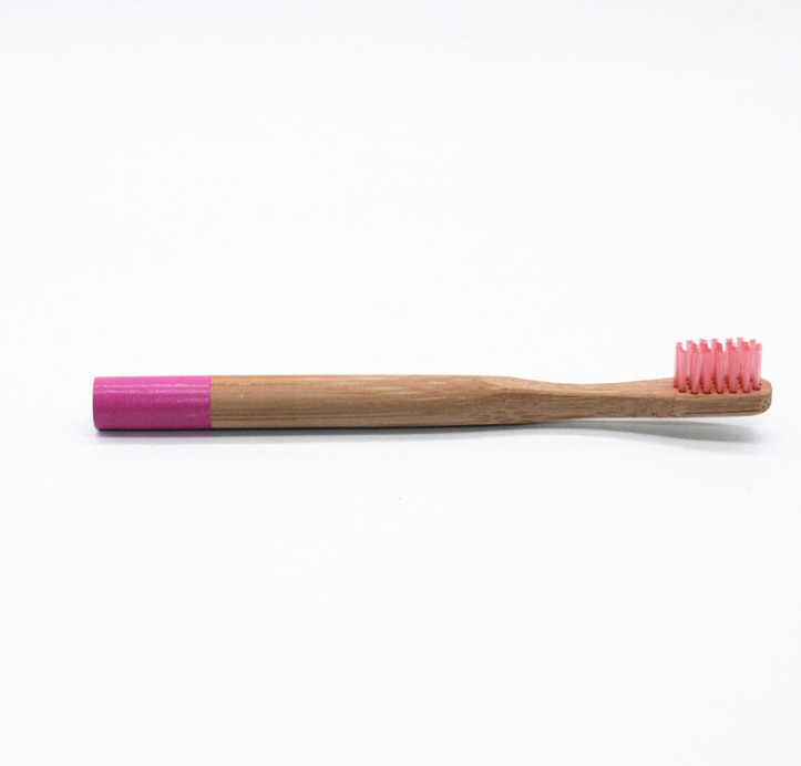 Brosse à Dents Bambou Naturel Biodégradable - Écologique - 5 Couleurs - Étui Voyage