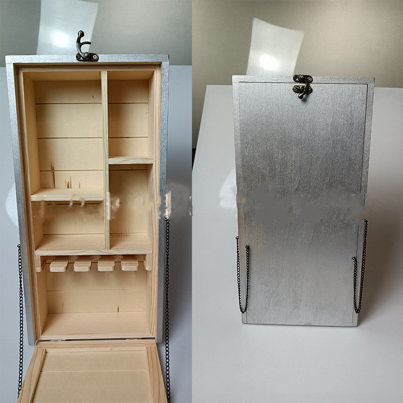 Table Caisse Vin Bois Pliante Portable