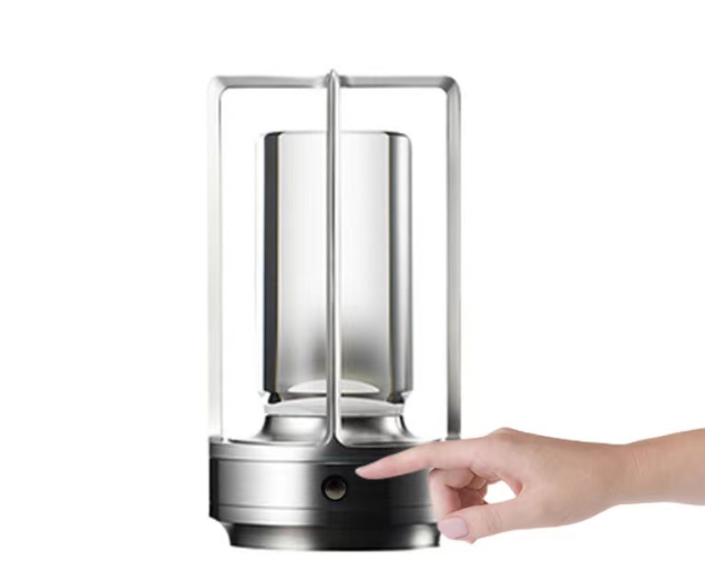 Lampe Table Alu Vintage LED - Ambiance Salle à Manger - USB Tactile - Bar Campin