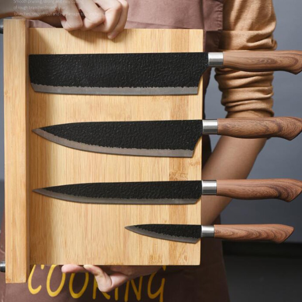 Support Magnétique Double Face Bambou Écologique - Rangement Cuisine