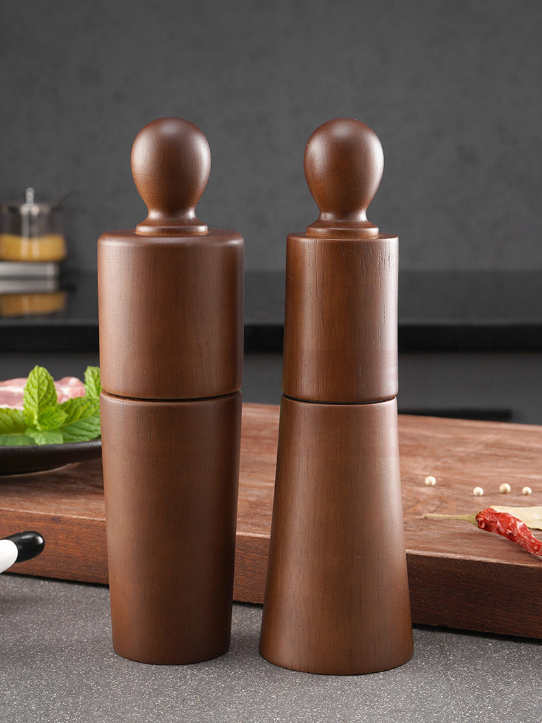 Moulin Poivre Bois Manuel - Céramique - Sel Poivre - Set Cuisine - Nouveau Design