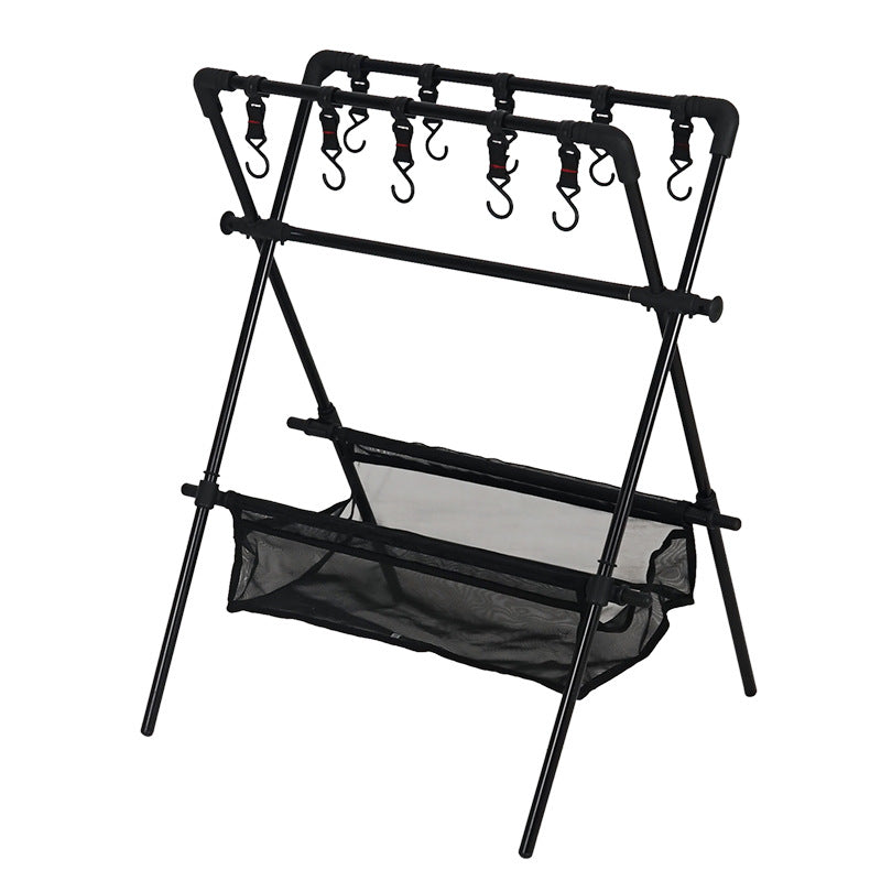 Étagère Pliante Camping - Séchoir Voiture - Filet Séchage - Rangement
