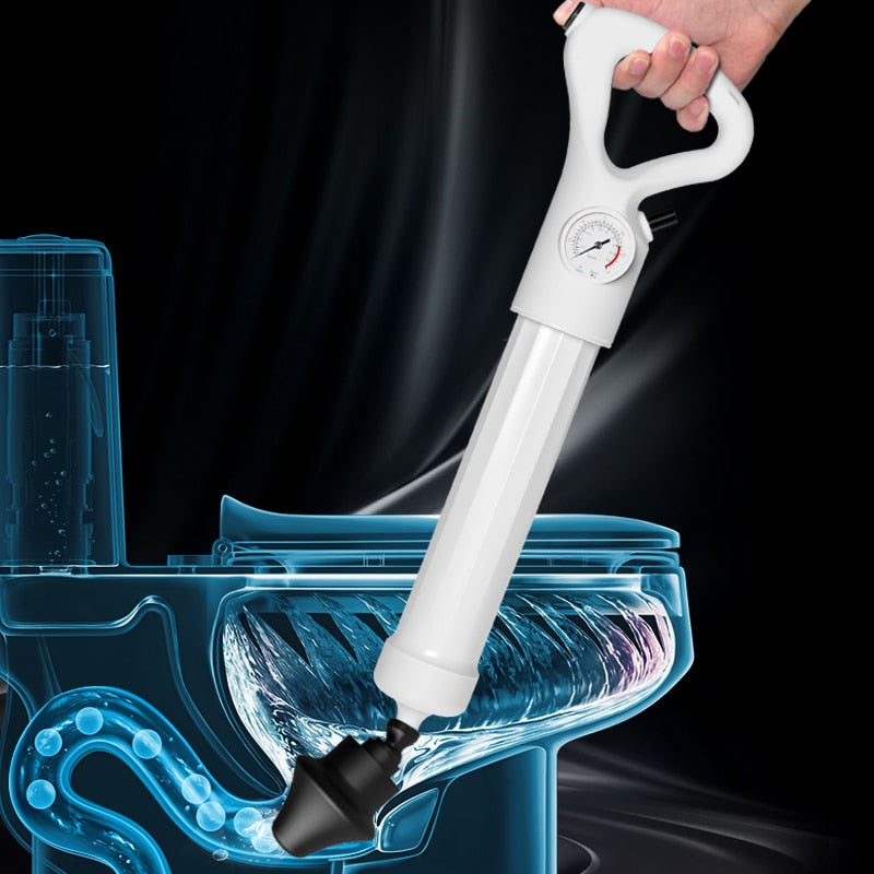 Déboucheur WC et Évier Haute Pression - Pistolet Air Power - Sans Produit