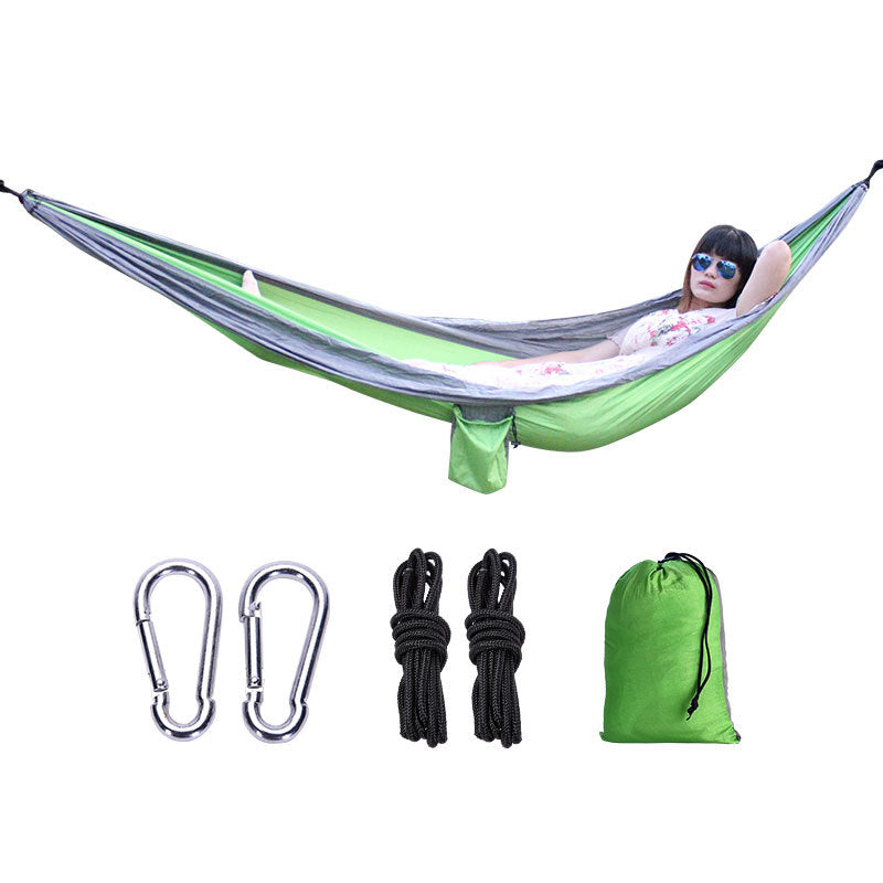 Hamac Parachute Simple Double - Tissu Couleur - Balançoire Large - Loisir