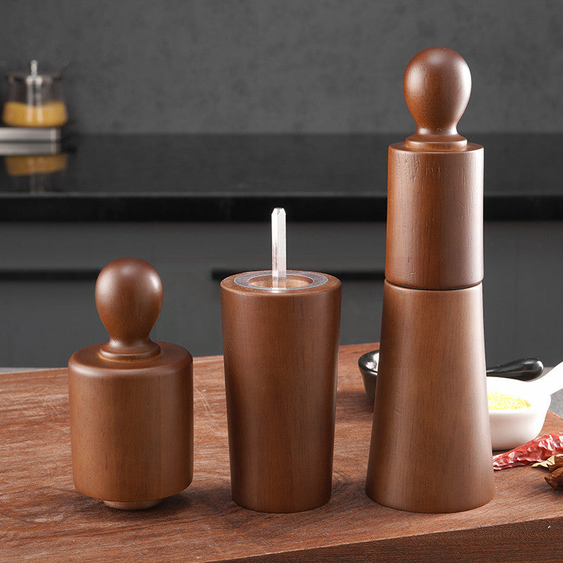 Moulin Poivre Bois Manuel - Céramique - Sel Poivre - Set Cuisine - Nouveau Design