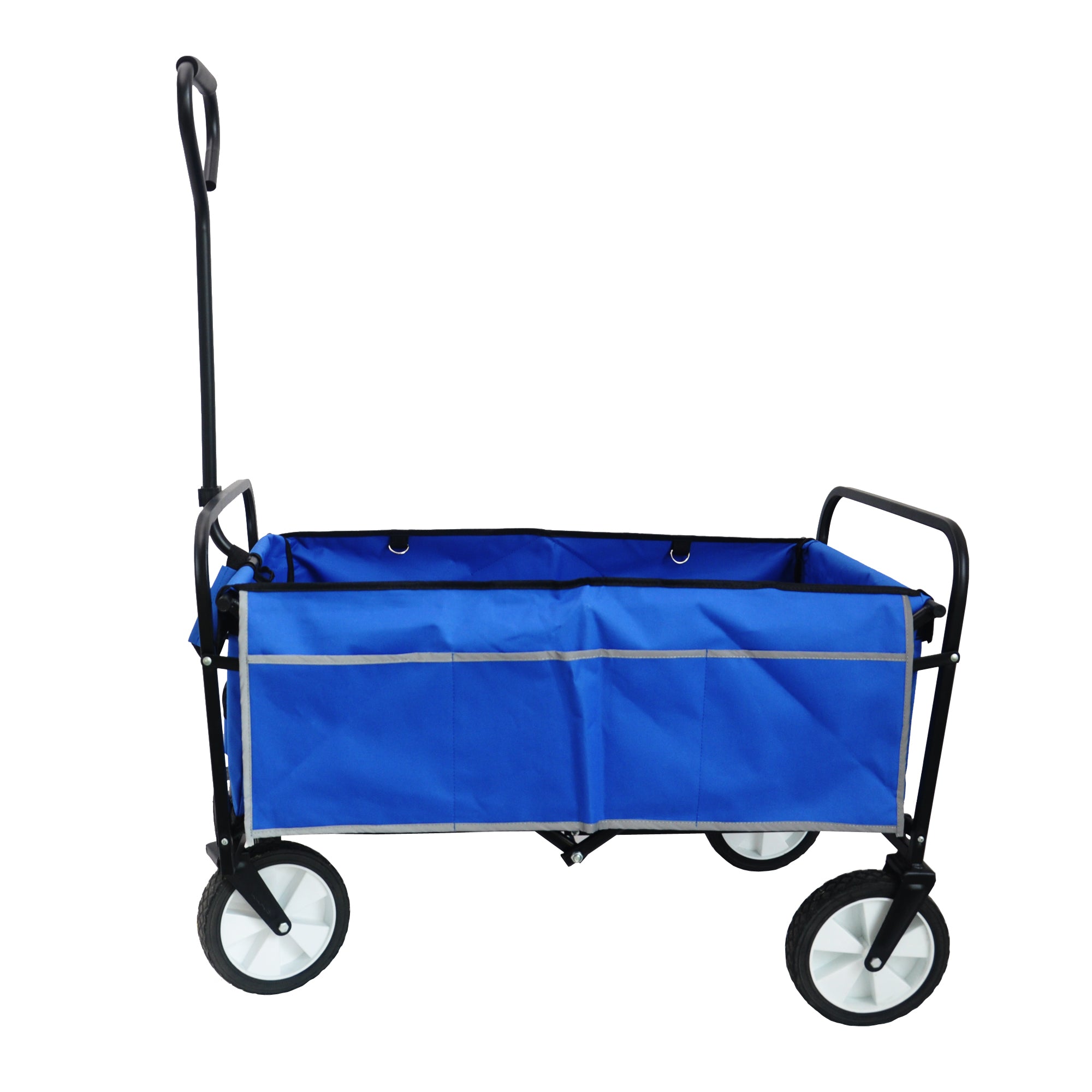 Chariot Pliant Jardin Courses Plage - Bleu - Wagon