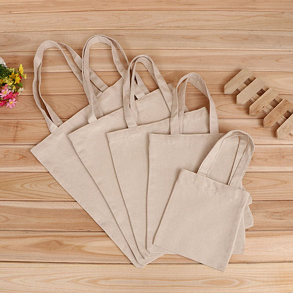 Sac Cabas Toile 6 Tailles - Réutilisable Écologique - Courses Pliable