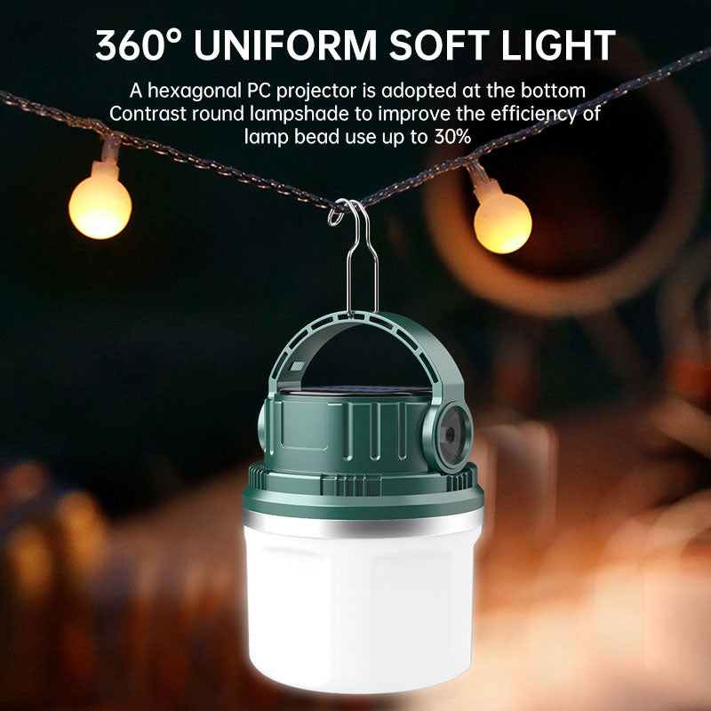 Ampoule Camping Solaire Rechargeable - LED - Maison Urgence