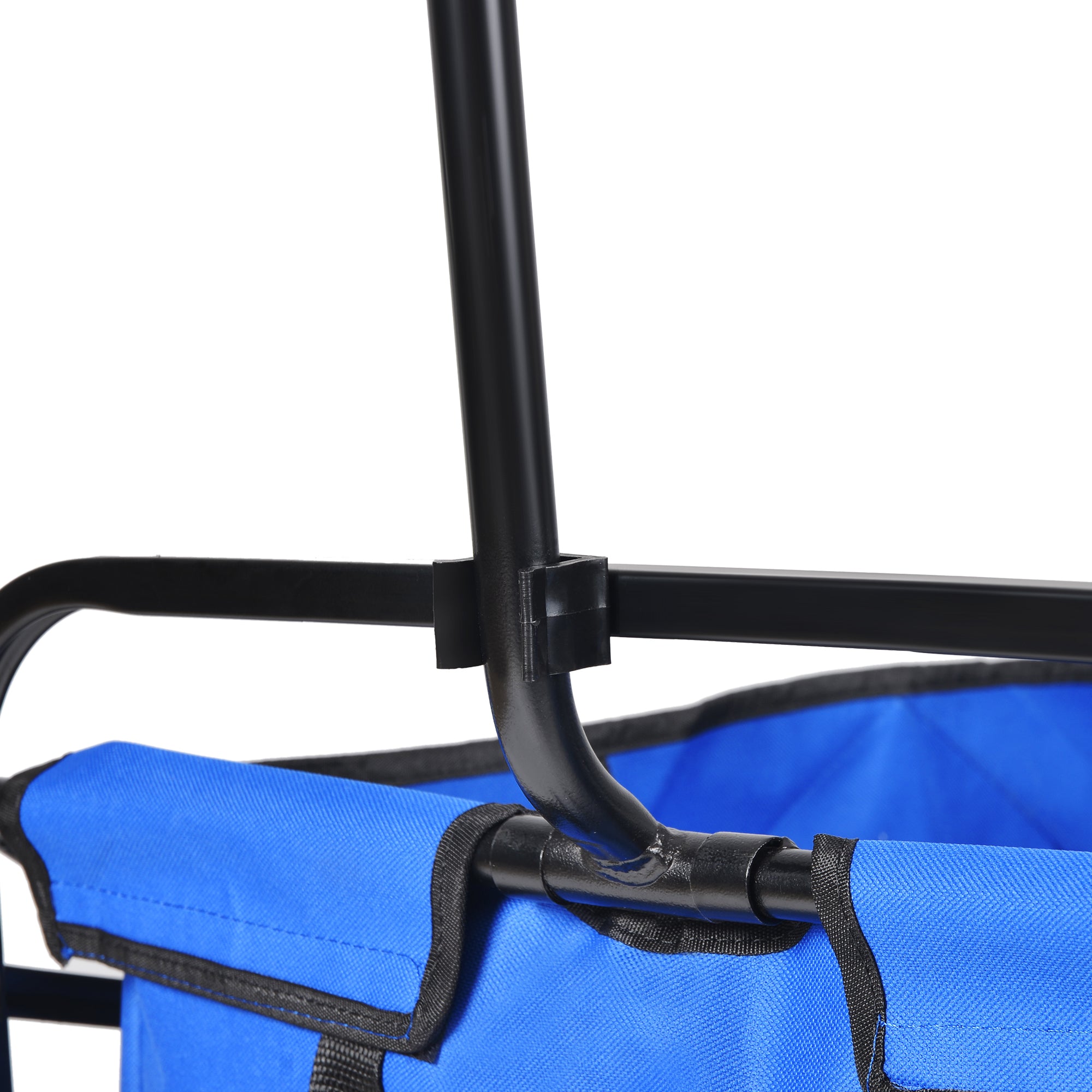 Chariot Pliant Jardin Courses Plage - Bleu - Wagon