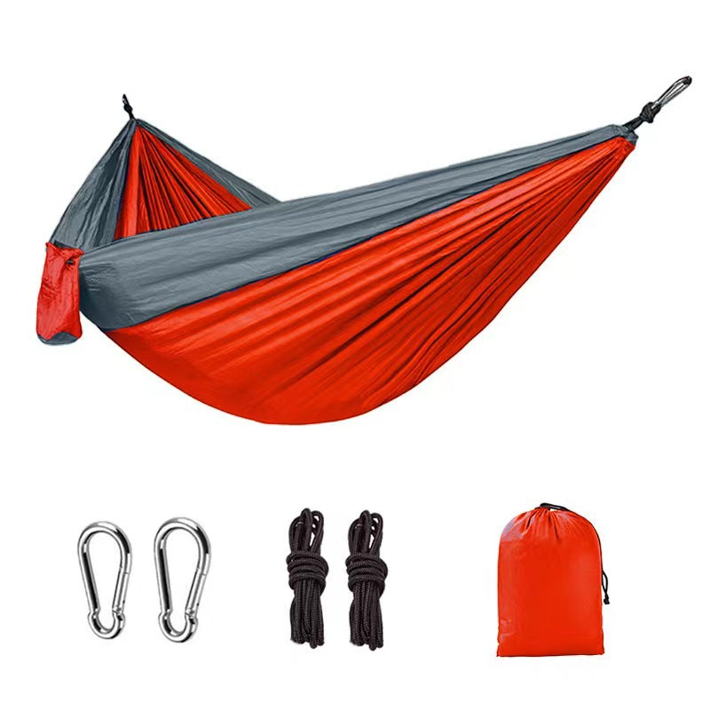 Hamac Parachute Simple Double - Tissu Couleur - Balançoire Large - Loisir