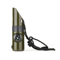 Sifflet Survie 7-en-1 - Boussole Thermomètre - Urgence Randonnée Camping