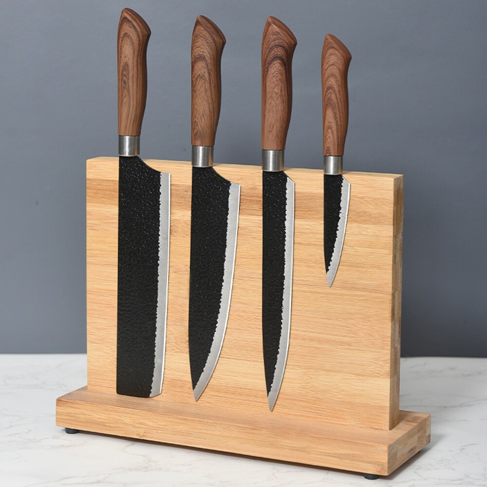 Support Magnétique Double Face Bambou Écologique - Rangement Cuisine