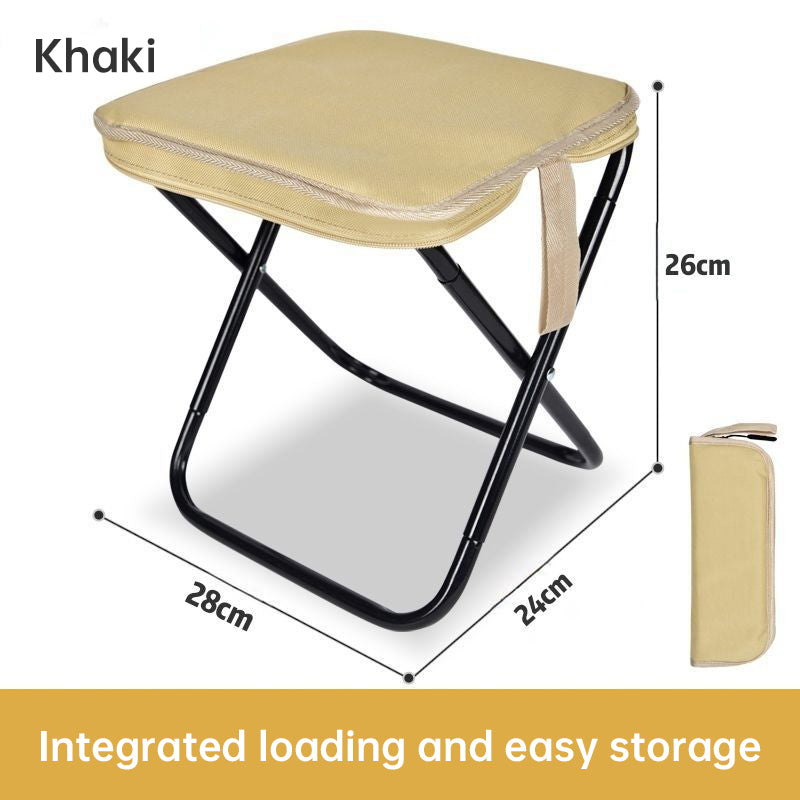 Chaise Pliante Camping Pêche Compacte - Tabouret Train - Mini Banc