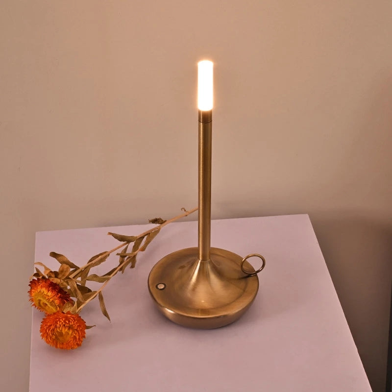 Base Lampe Table Métal Fer - Accessoire Rechargeable - Pied Lampe