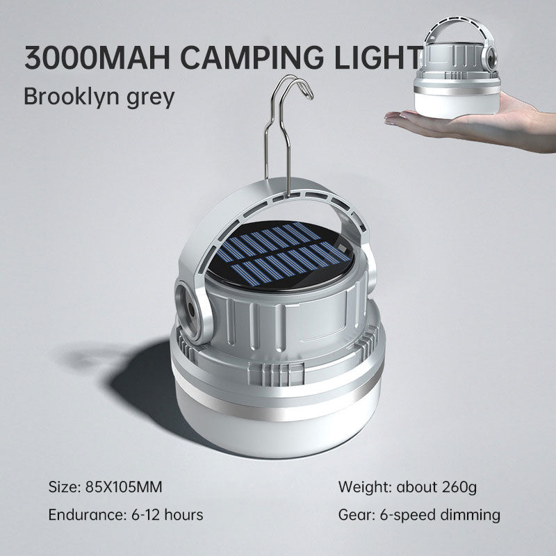 Ampoule Camping Solaire Rechargeable - LED - Maison Urgence