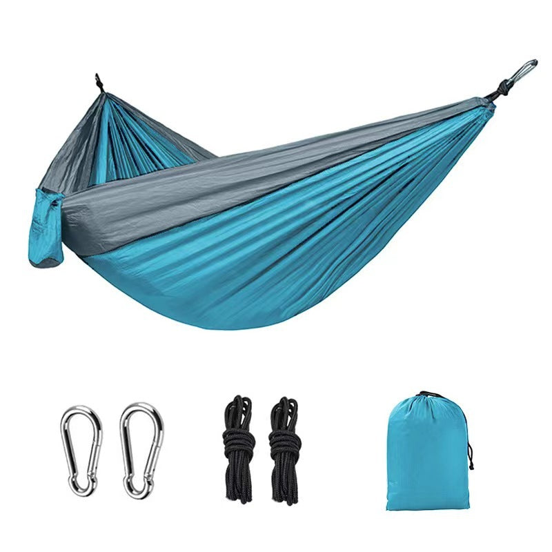 Hamac Parachute Simple Double - Tissu Couleur - Balançoire Large - Loisir