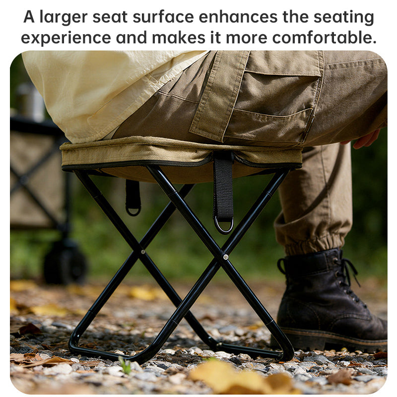 Chaise Pliante Camping Pêche Compacte - Tabouret Train - Mini Banc
