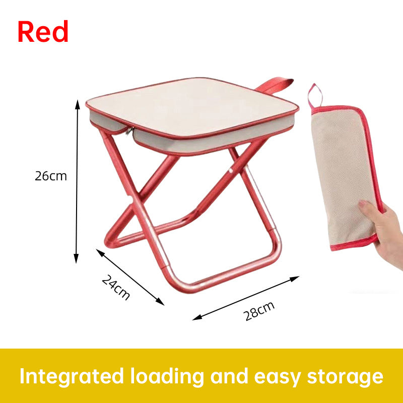 Chaise Pliante Camping Pêche Compacte - Tabouret Train - Mini Banc