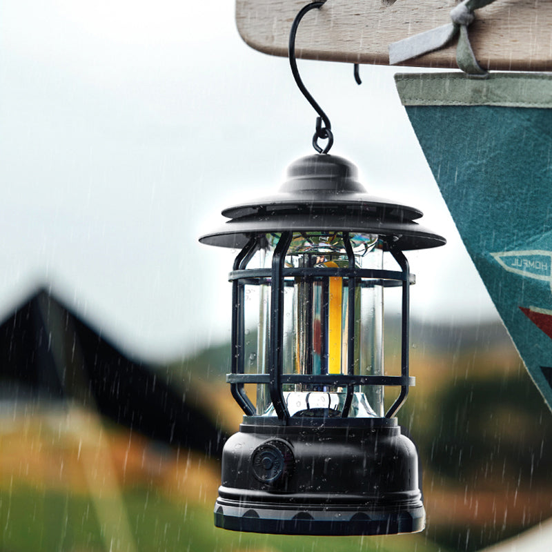 Lampe Camping Rétro Cheval - Rechargeable - Multifonction - Dimmable