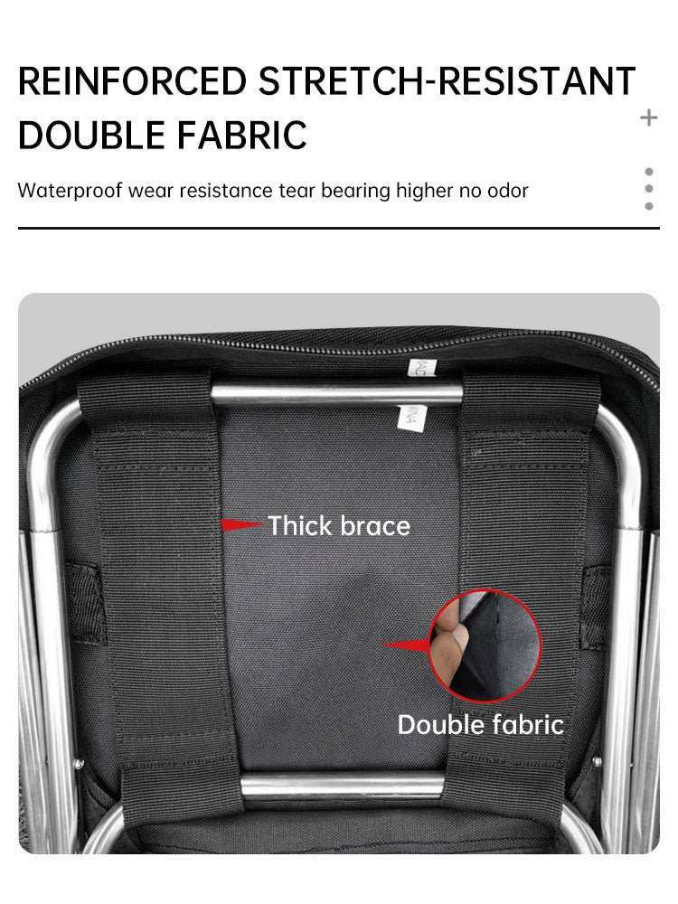 Tabouret Pliant Alu Léger - Sac à Main - Camping Pêche - Portable
