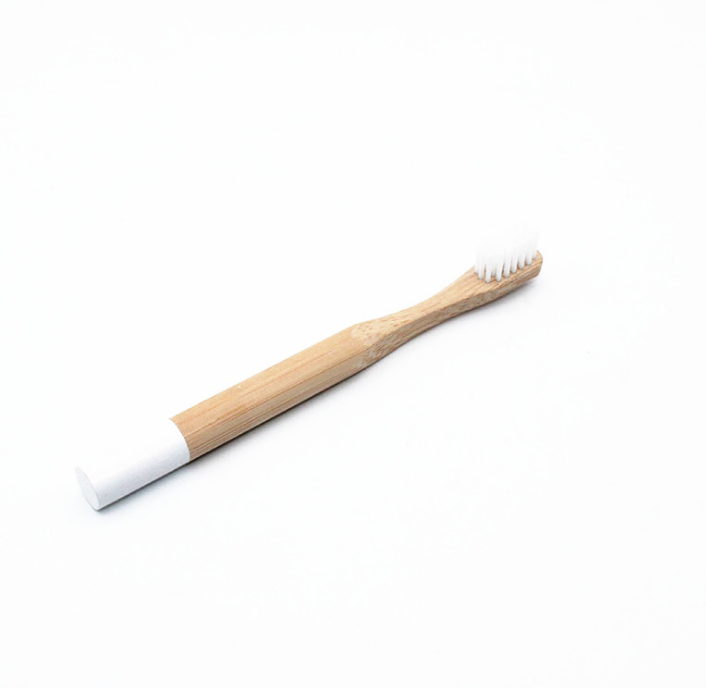 Brosse à Dents Bambou Naturel Biodégradable - Écologique - 5 Couleurs - Étui Voyage