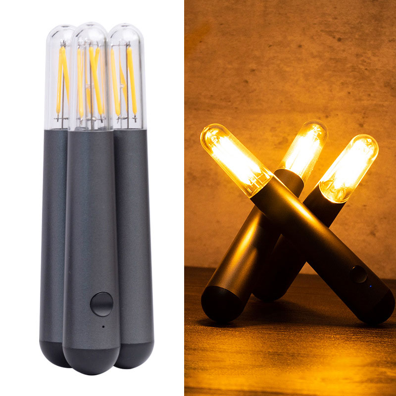 Veilleuse Bureau LED Pliante - USB - Bar Déco - Camping Ambiance