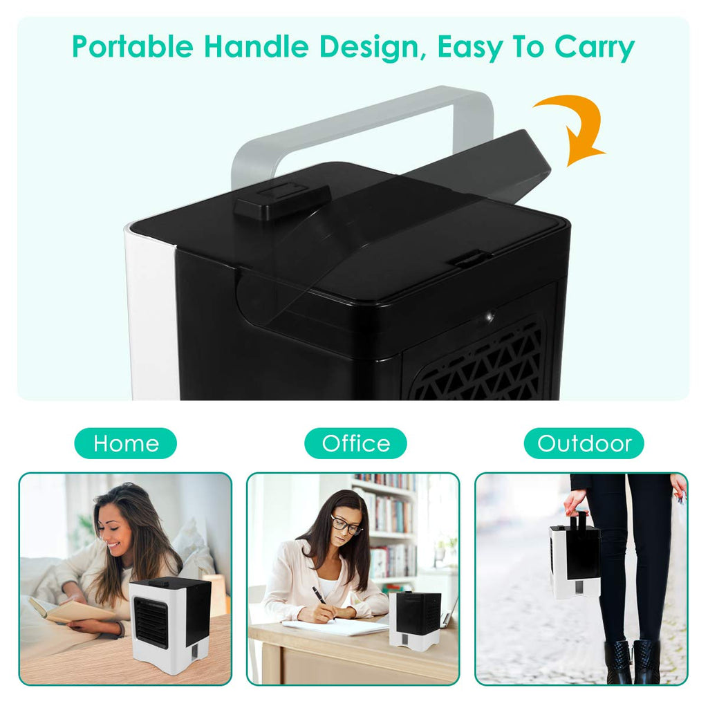 Climatiseur Portable 4-en-1 - Mini Refroidisseur Air USB - Humidificateur