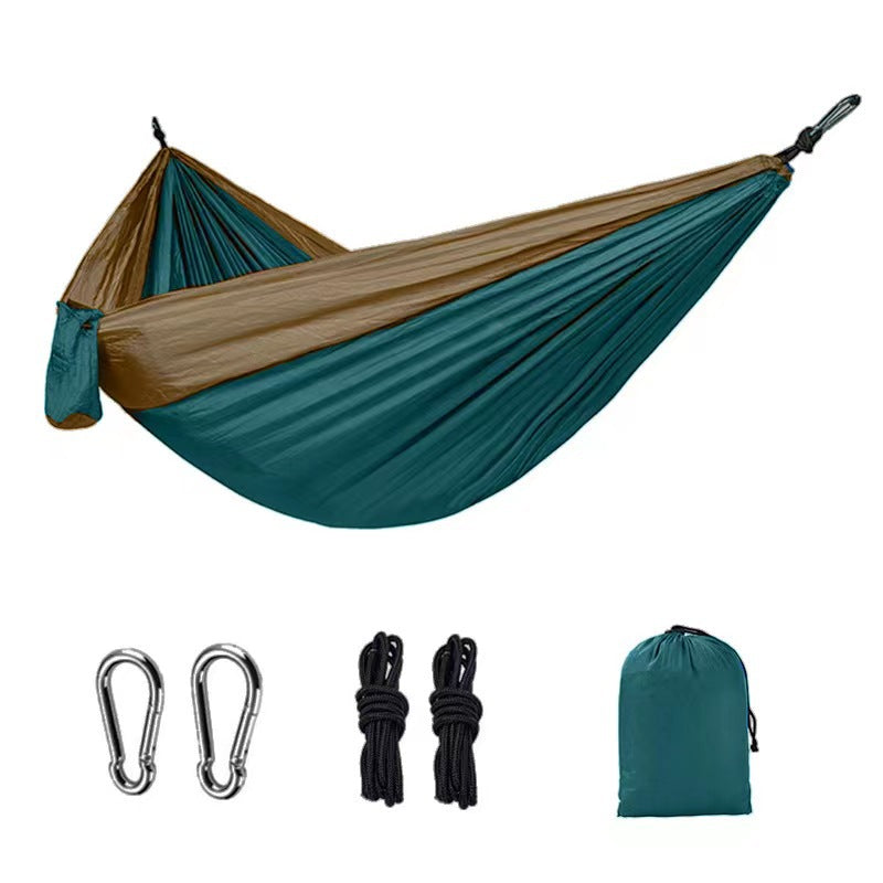 Hamac Parachute Simple Double - Tissu Couleur - Balançoire Large - Loisir